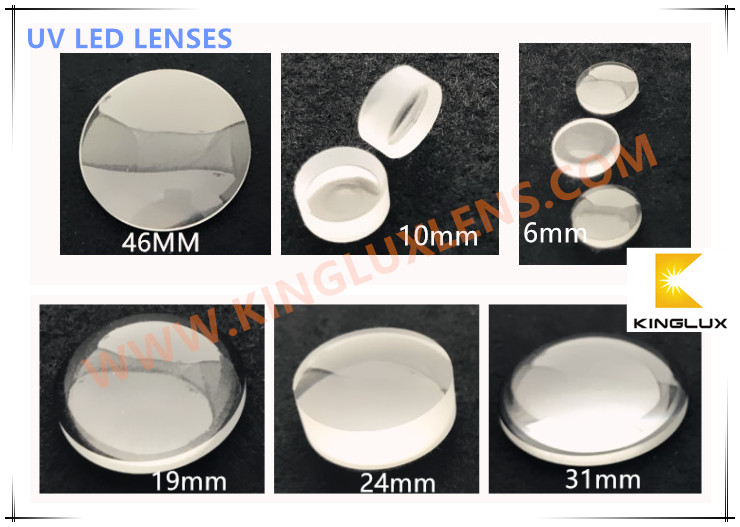 quartz glass lenses for UV LED COB