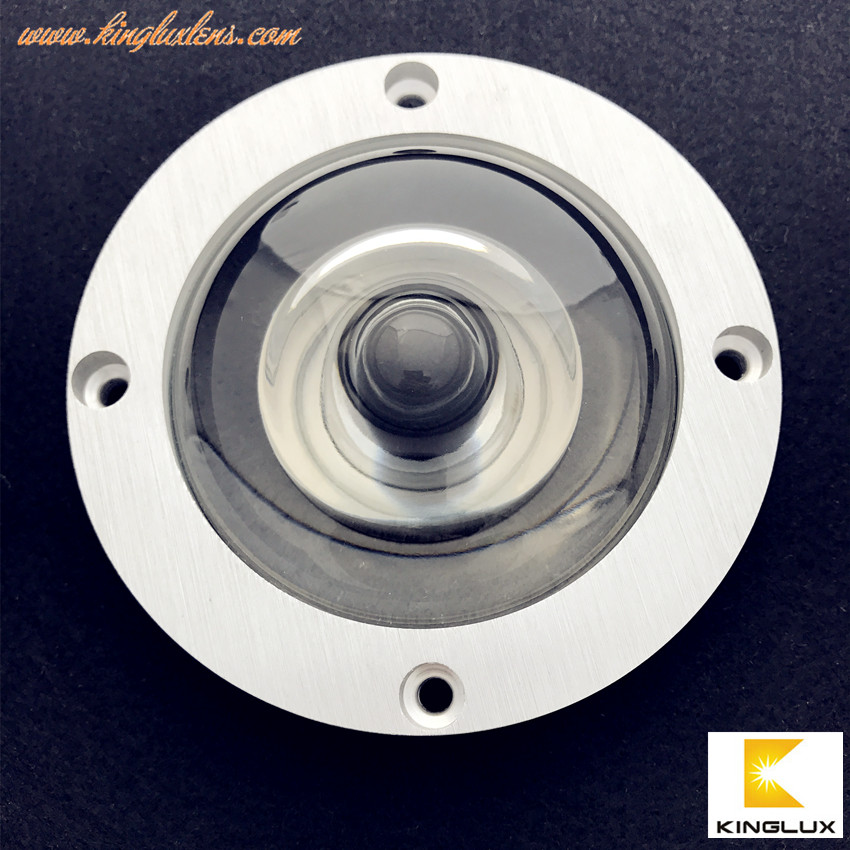 78mm 160 degree optical led Glass lens for led high bay lighting