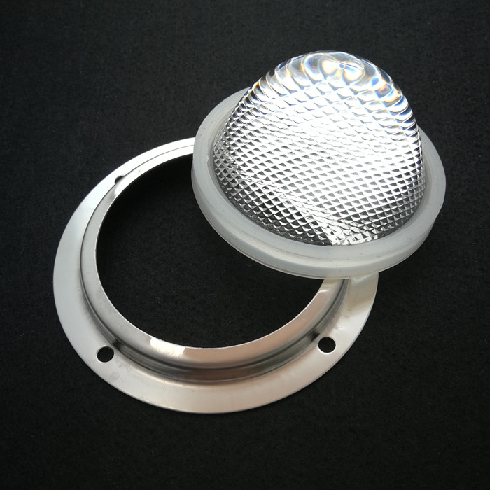 anti dazzling led glass lens 66mm 60degree