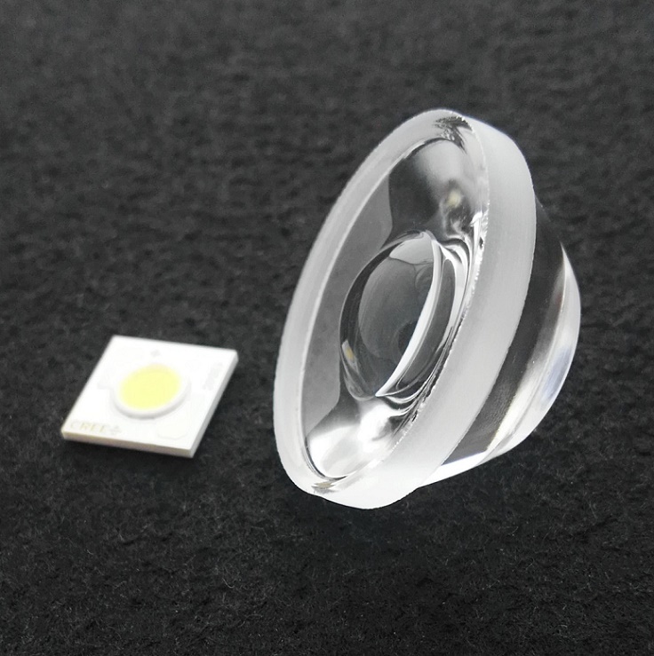 narrow beam optical led Glass TIR lens  35mm