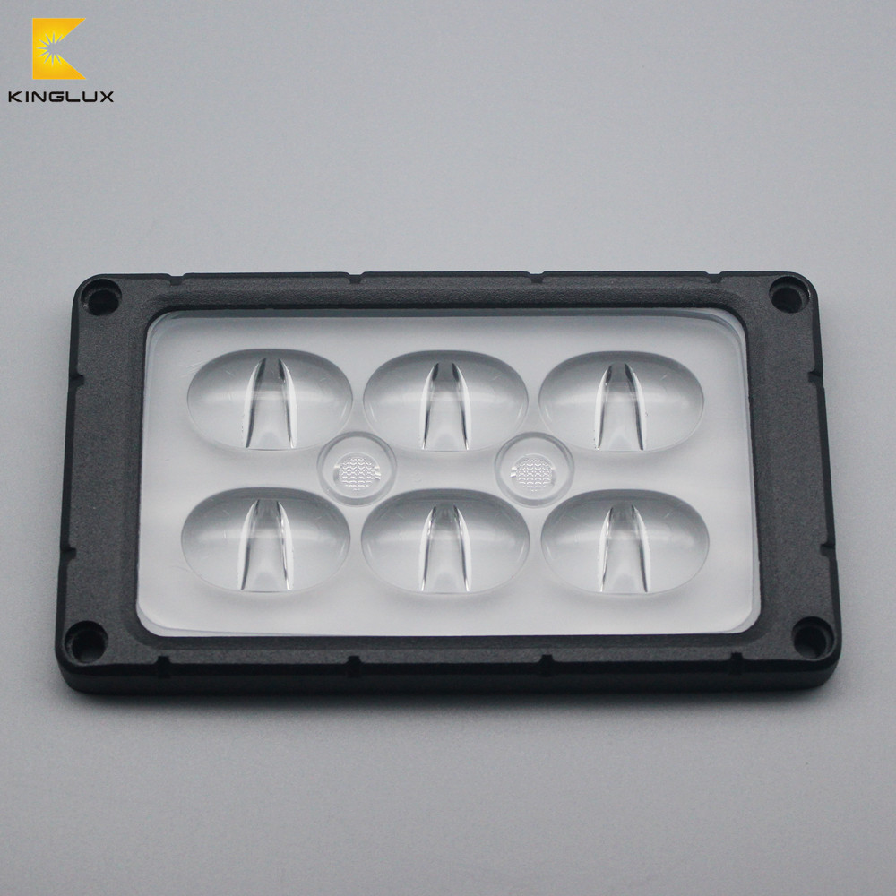 6  Array leds xpe smd 3030 5050 7070 led glass street light lens array