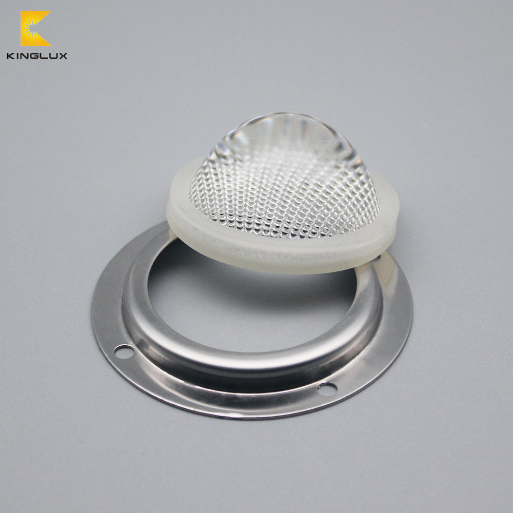 50mm glass 90degree cob antiglare lenses for cree cob led cxb1816 cxb1820